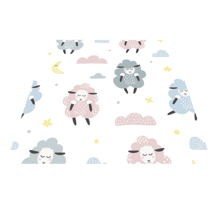 Vinyl teppe dyr sauemønster til barn - Tenstickers