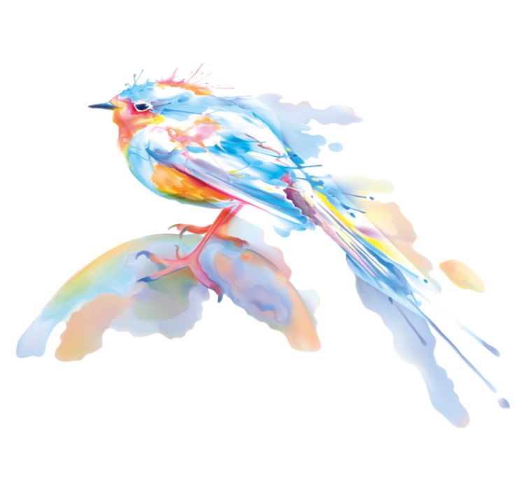 Fuglesprut vinyl teppe dyr - Tenstickers