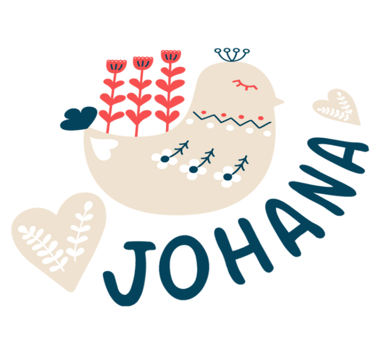 Vinyl teppe dyr nordisk snøfugl personliggjort - Tenstickers