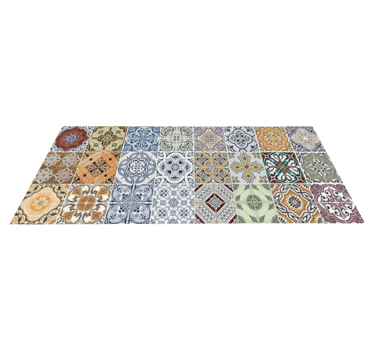 Vinyl teppe kjøkken eklektisk middelhavsstil - Tenstickers