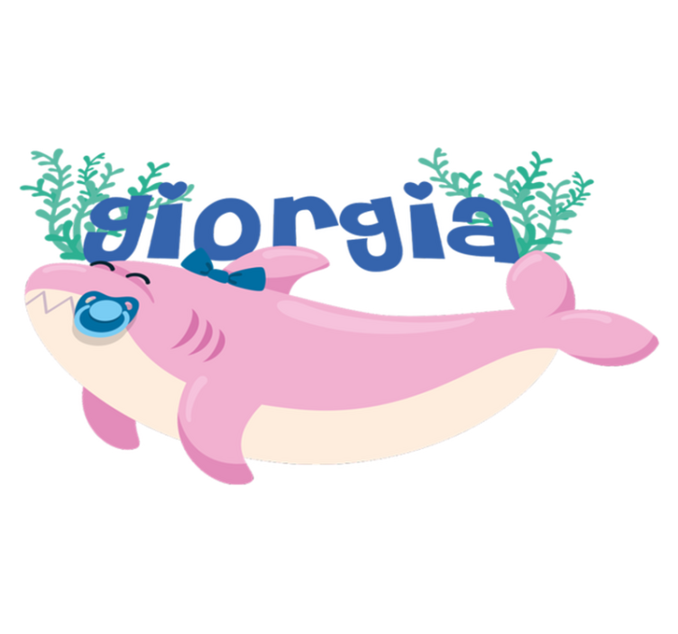 Vinyl teppe dyr glad hai design - Tenstickers