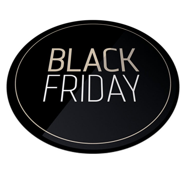 Black friday vinylteppe elegant promo - Tenstickers