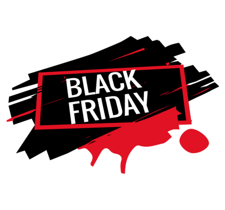 Black friday vinylteppe moderne klistremerke - Tenstickers