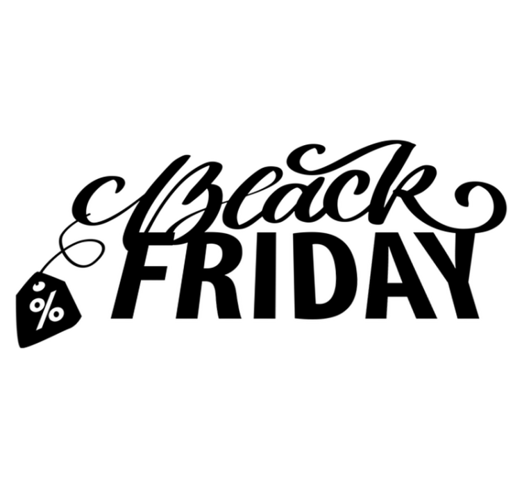 Søtt black friday vinylteppe - Tenstickers