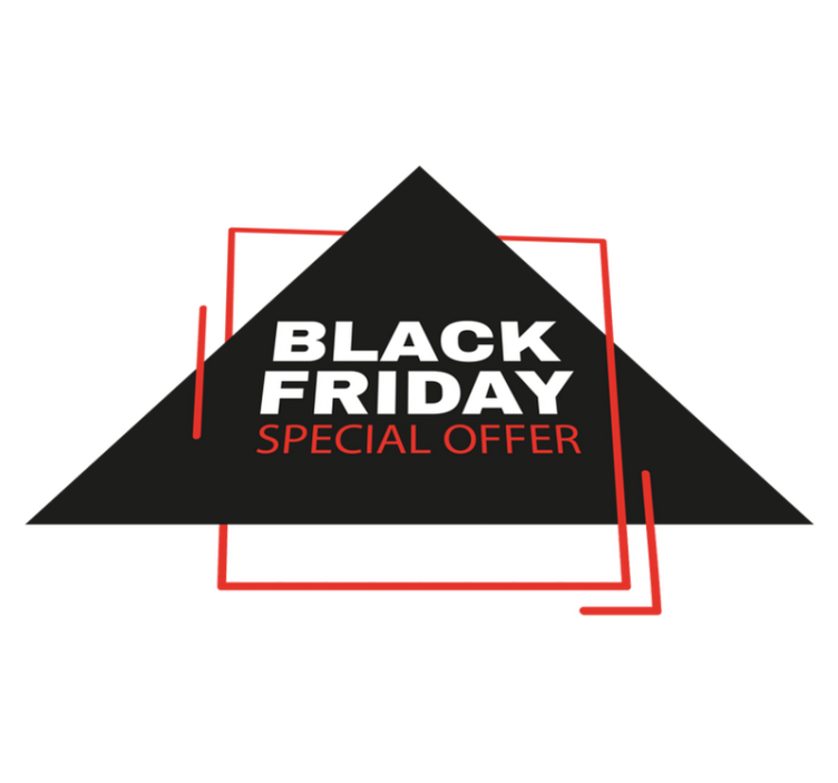 Black friday vinylteppe med skilt - Tenstickers