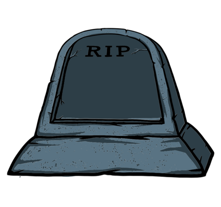 Halloween vinyl teppe med merkelige gravsteder - Tenstickers