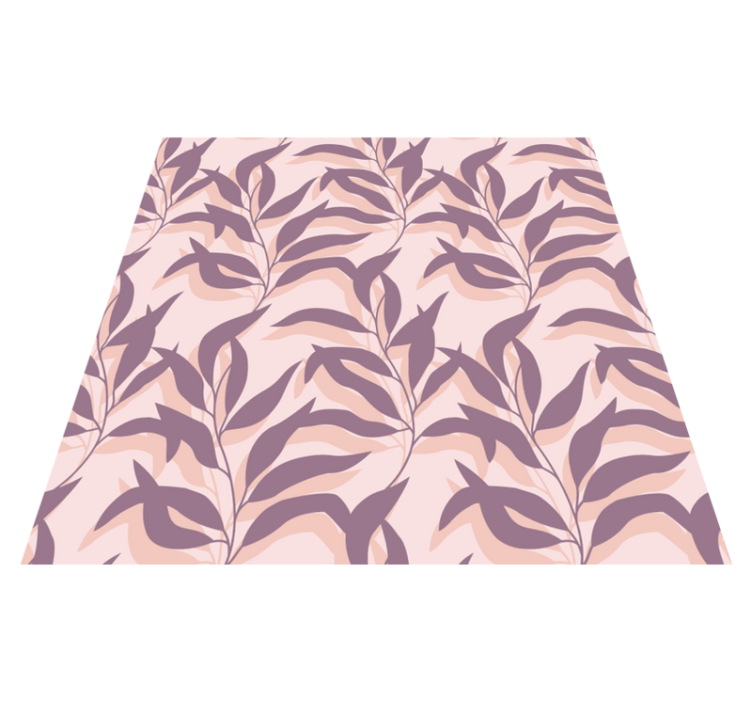 Vinyl teppe blomster og planter palma tropical blush - Tenstickers