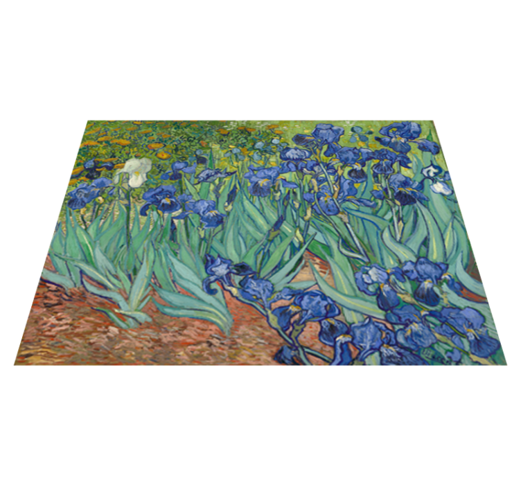 Vinyl teppe blomster og planter van gogh blomster - Tenstickers