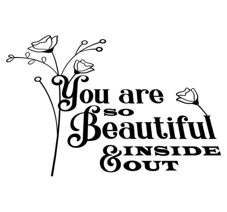 Vakkert blomstermotiv vinyl teppe blomster og planter - Tenstickers