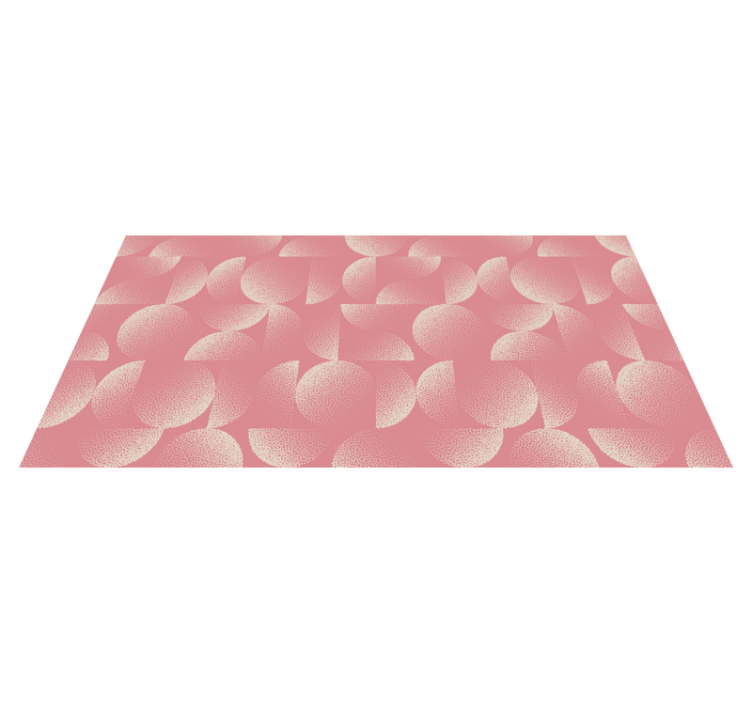 Pastell halvsirkler vinyl teppe spiserom - Tenstickers