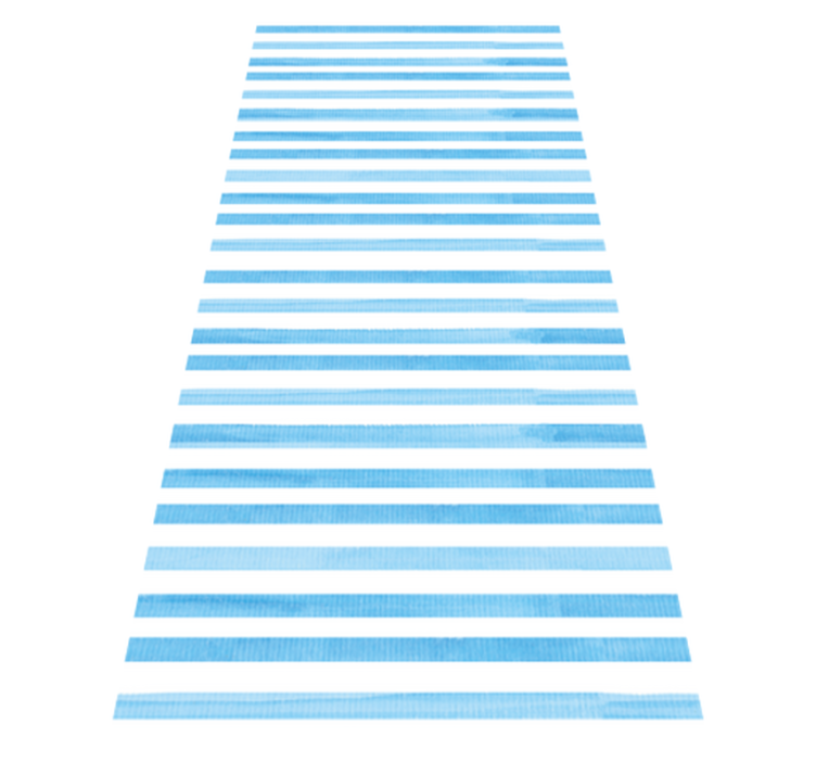 Blå og strukturert rutete vinyl teppe kjøkken - Tenstickers