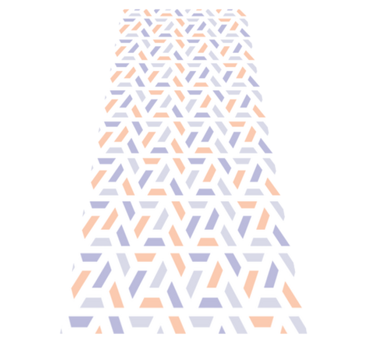 Vinyl teppe kjøkken med nordisk stil geometriske linjer - Tenstickers