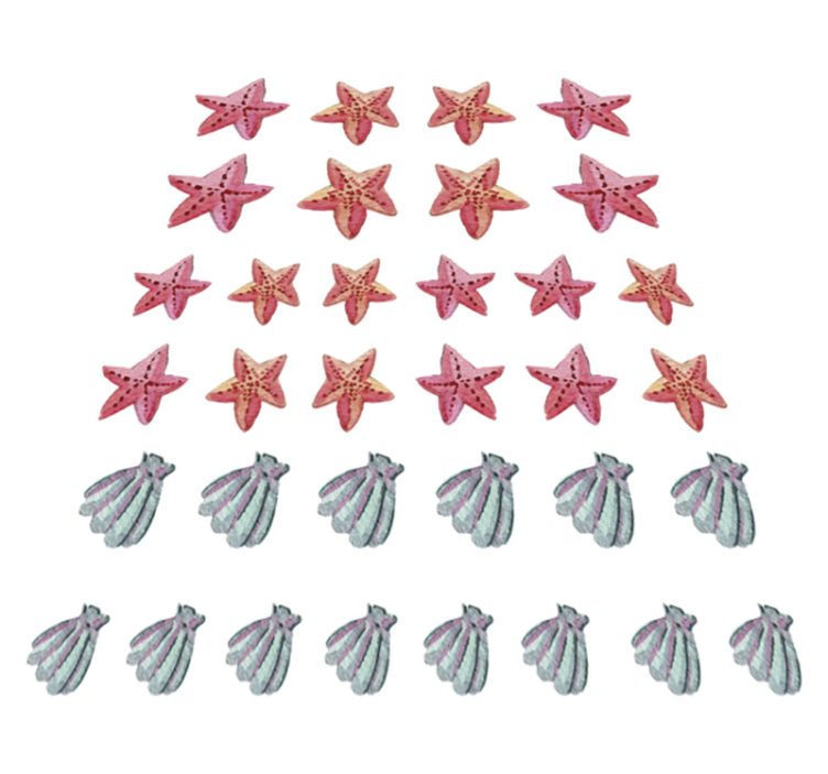 Bad vinyl teppe sjøstjerne - Tenstickers