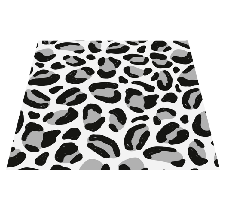 Vinyl teppe dyreavtrykk leopardpels - Tenstickers