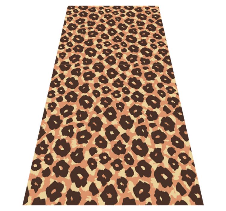 Velour klassisk leopardimitasjon vinyl teppe dyreavtrykk - Tenstickers