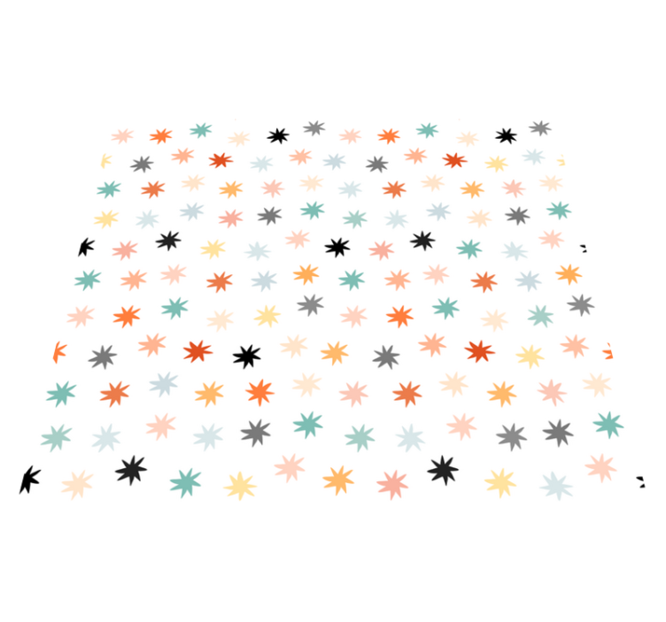 Vinyl teppe stjerner geometrisk stjernemønster - Tenstickers