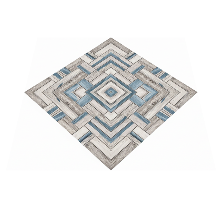 Vinyl teppe stue i rustikk trelook - Tenstickers