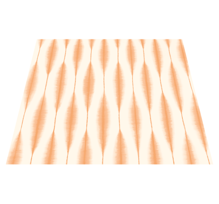 Vinyl teppe geometrisk ikat kasuri orange - Tenstickers