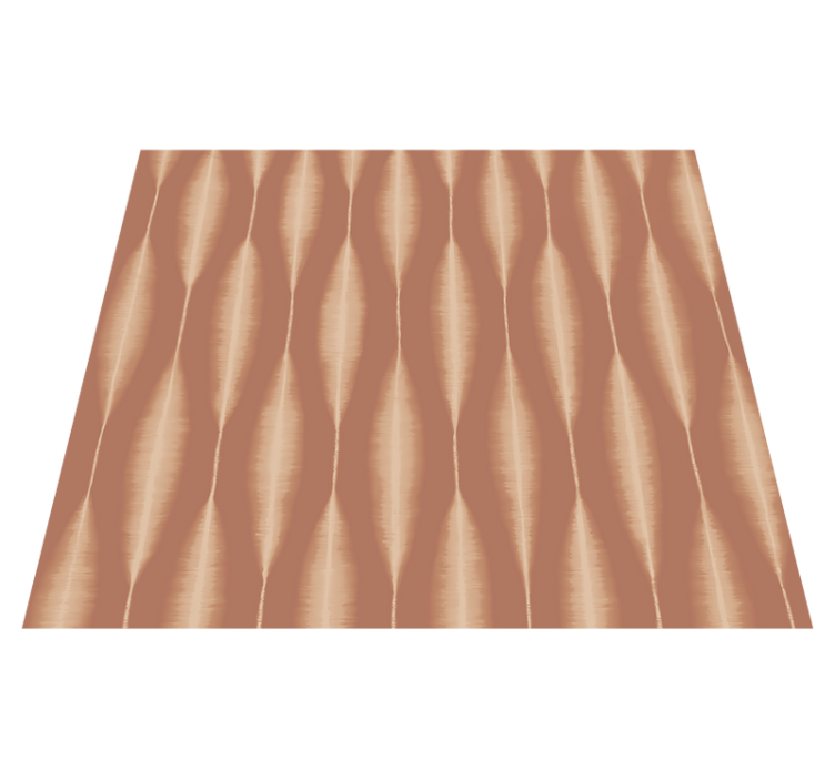 Vinyl teppe geometrisk ikat kasuri mocha mousse - Tenstickers