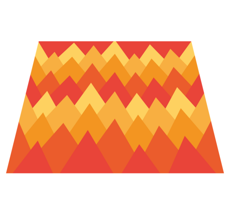 Vinyl teppe geometrisk abstrakte fjell - Tenstickers