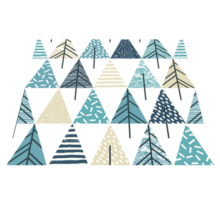 Vinyl teppe soverom nordisk mønster - Tenstickers