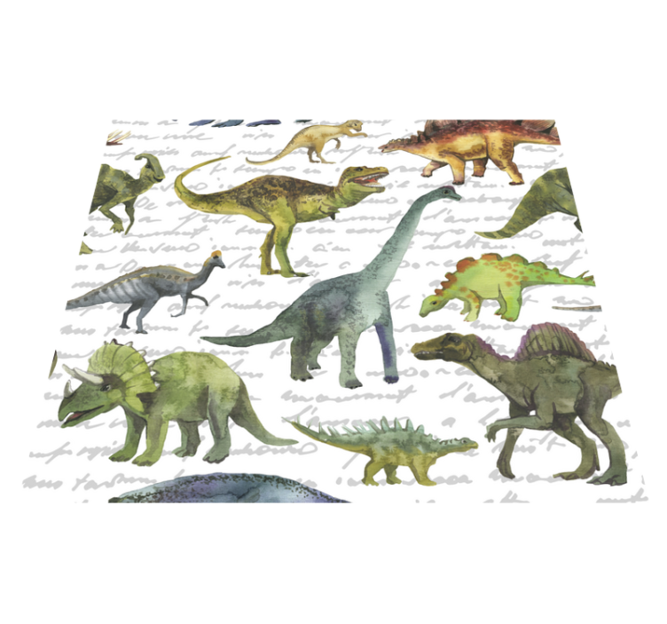 Vinyl teppe soverom realistiske dinosaurer - Tenstickers