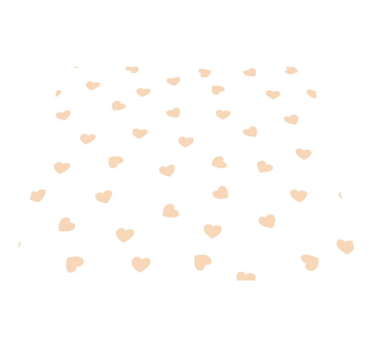 Vinyl teppe soverom små hjerter - Tenstickers