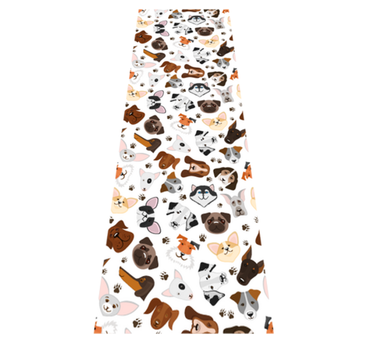 Vinyl teppe soverom avler hundehoder - Tenstickers