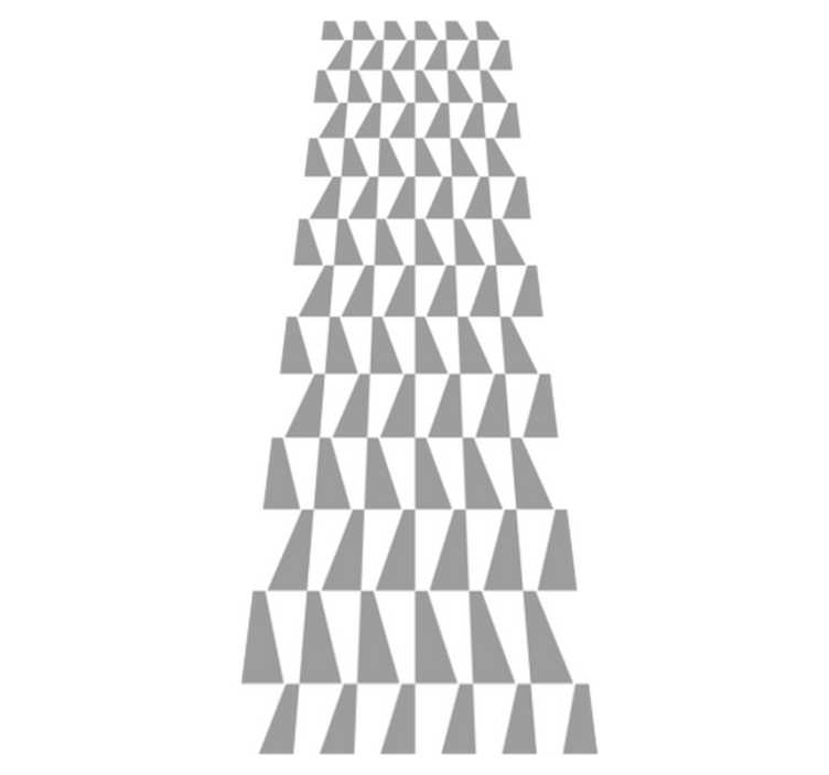 Grå trekanter vinyl teppe soverom - Tenstickers