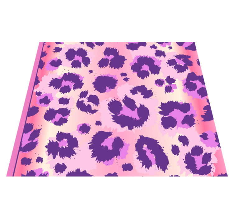 Vinyl teppe soverom rosa leopardpels - Tenstickers