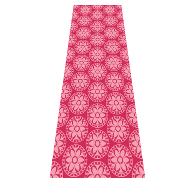 Vinyl teppe soverom rosa koreanske sirkler - Tenstickers