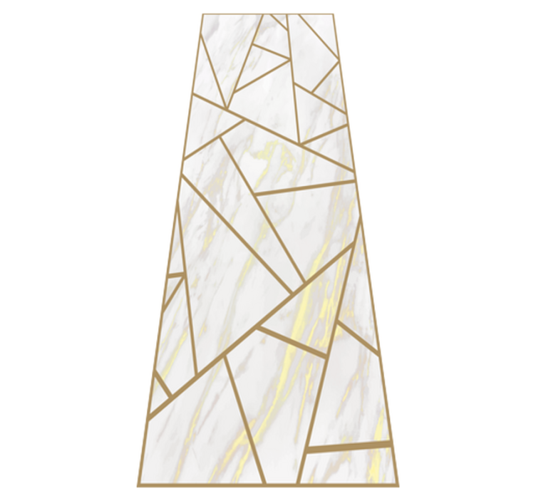 Marble geometrisk mosaikk vinyl teppe soverom - Tenstickers