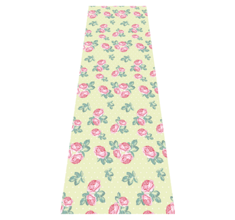 Vinyl teppe soverom i shabby chic med prikkemønster - Tenstickers