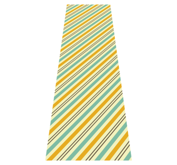 Vinyl teppe soverom med vintage skrå trikolor mønster - Tenstickers