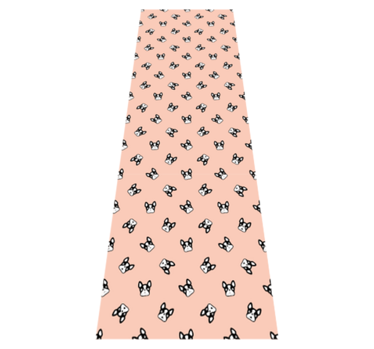 Vinyl teppe soverom søte franske bulldogger mønster - Tenstickers