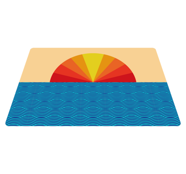 Vinyl teppe natur vintage solnedgang laptop - Tenstickers