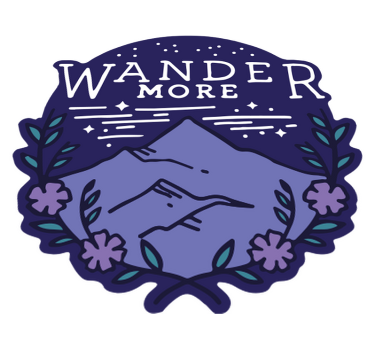 Vinyl teppe natur fjellturer i fjellet - Tenstickers