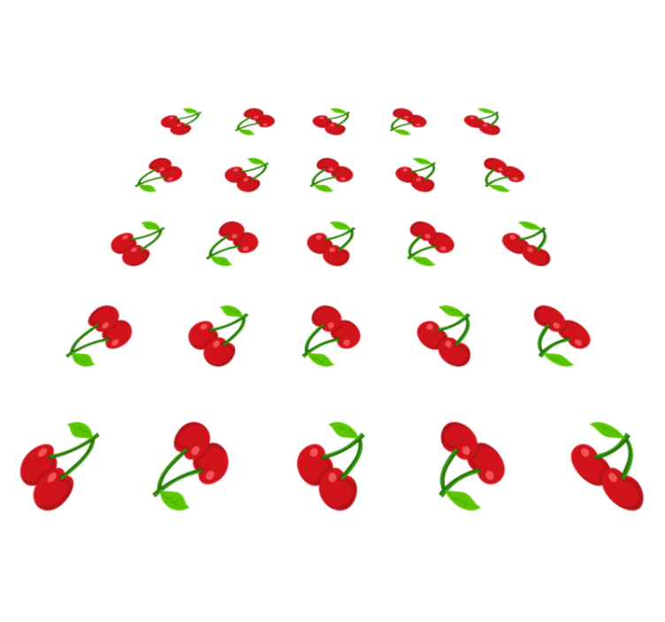 Vinyl teppe natur kirsebærmønster design - Tenstickers