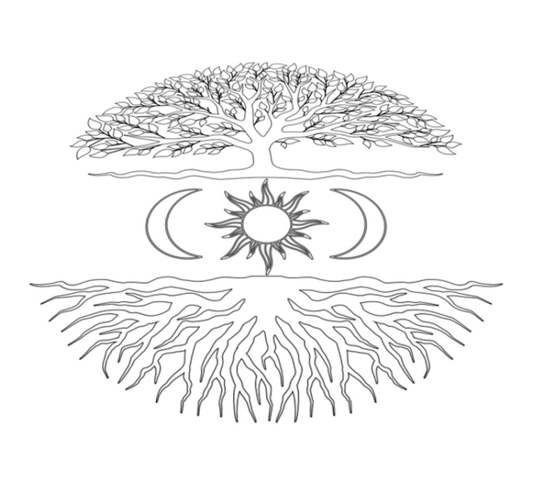 Vinyl teppe natur trerotsystem - Tenstickers