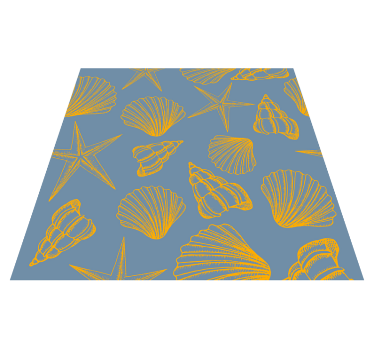 Seashells and stars vinyl teppe natur - Tenstickers