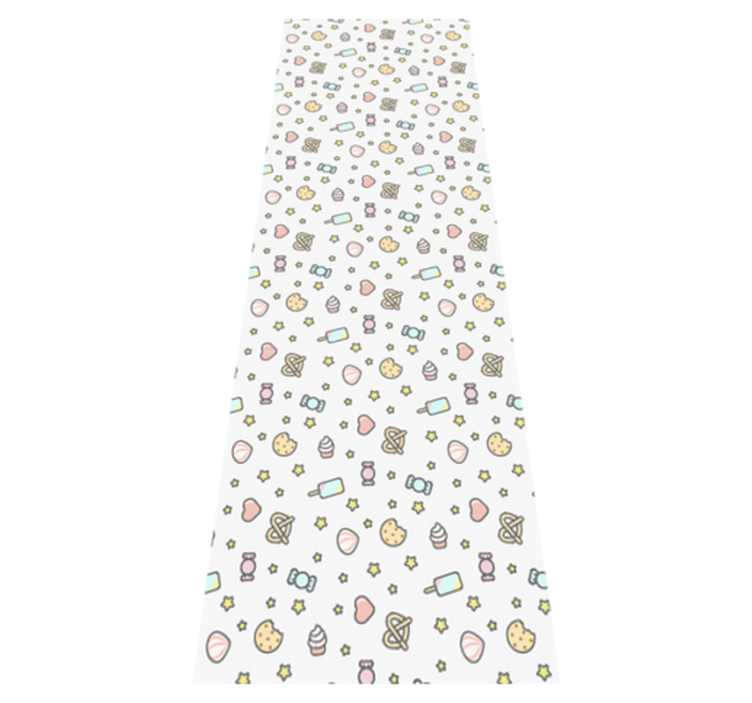 Søte babyer snacks med ansikt vinyl teppe soverom - Tenstickers