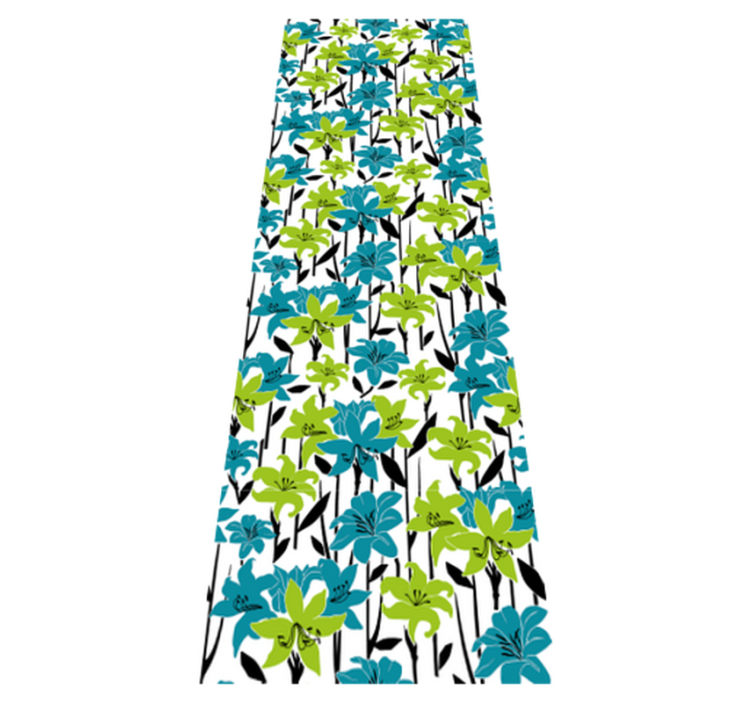 Vinyl teppe soverom blomstermønster design - Tenstickers