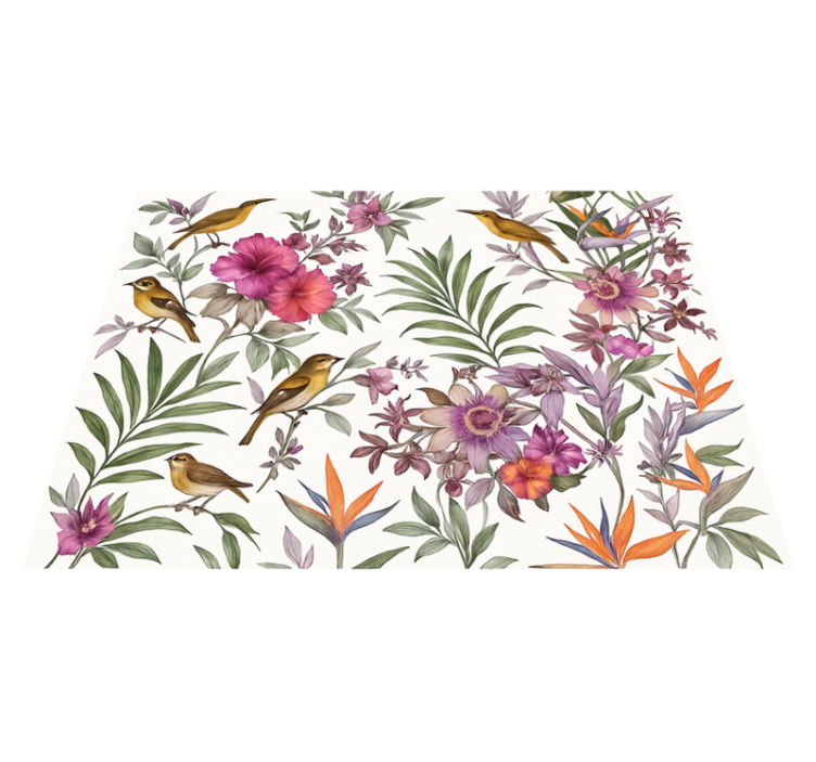 Fargerik skog vinyl teppe soverom - Tenstickers