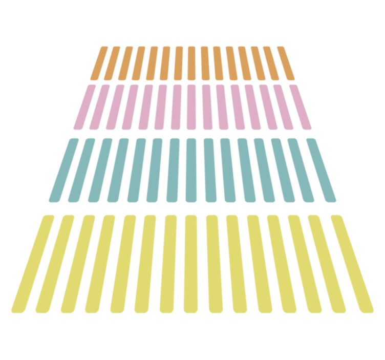 Vinyl teppe geometrisk fargerike konfetti klistremerker - Tenstickers