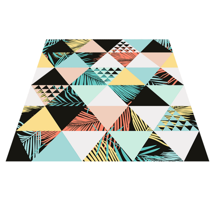 Vinyl teppe geometrisk jungletrekant - Tenstickers