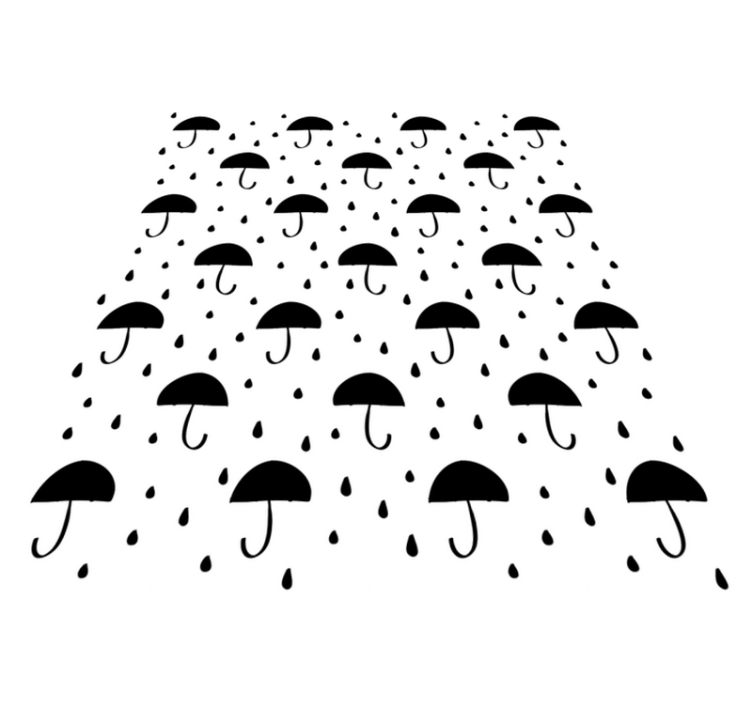 Vinyl teppe geometrisk regndråpekonfetti - Tenstickers