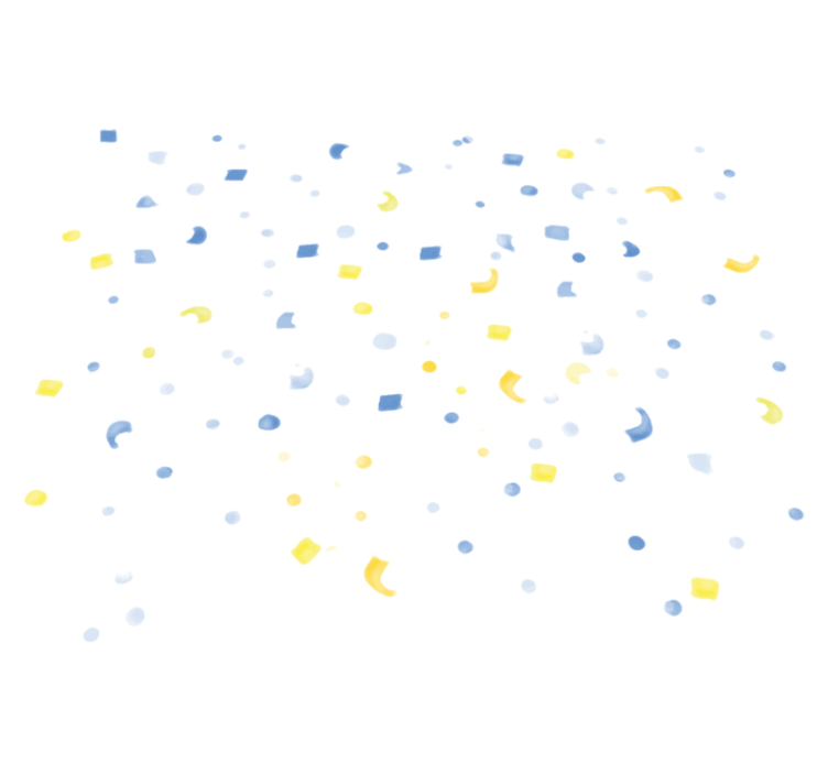 Vinyl teppe geometrisk vannfarge konfetti - Tenstickers