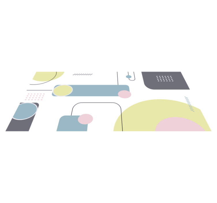 Vinyl teppe geometrisk pastell geometrisk bakgrunn - Tenstickers