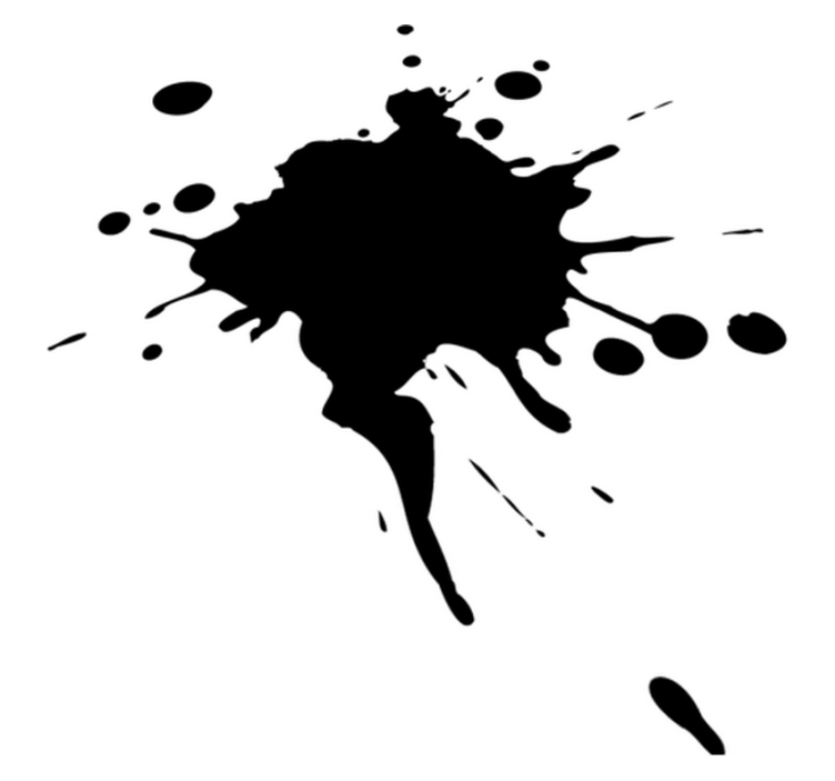 Vinyl teppe geometrisk sprutseffekt grafikk - Tenstickers