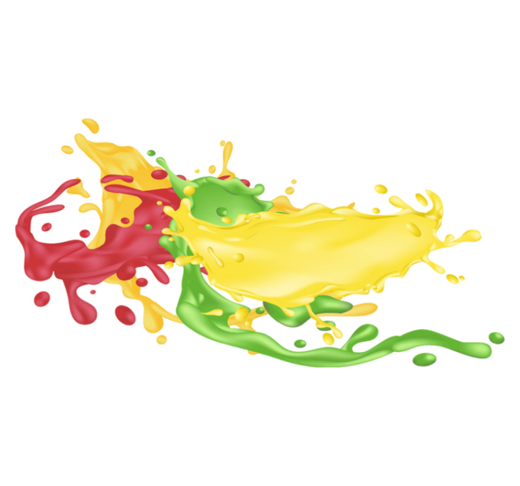 Vinyl teppe geometrisk sprudlende fargeformer - Tenstickers